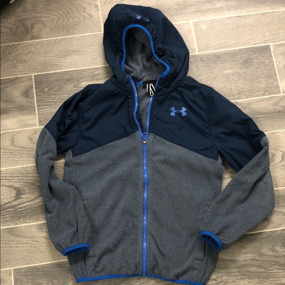 Under Armour Kids' Blue and Gray Puffer Jacket